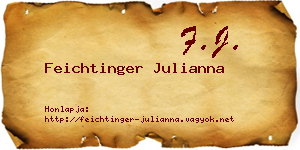 Feichtinger Julianna névjegykártya